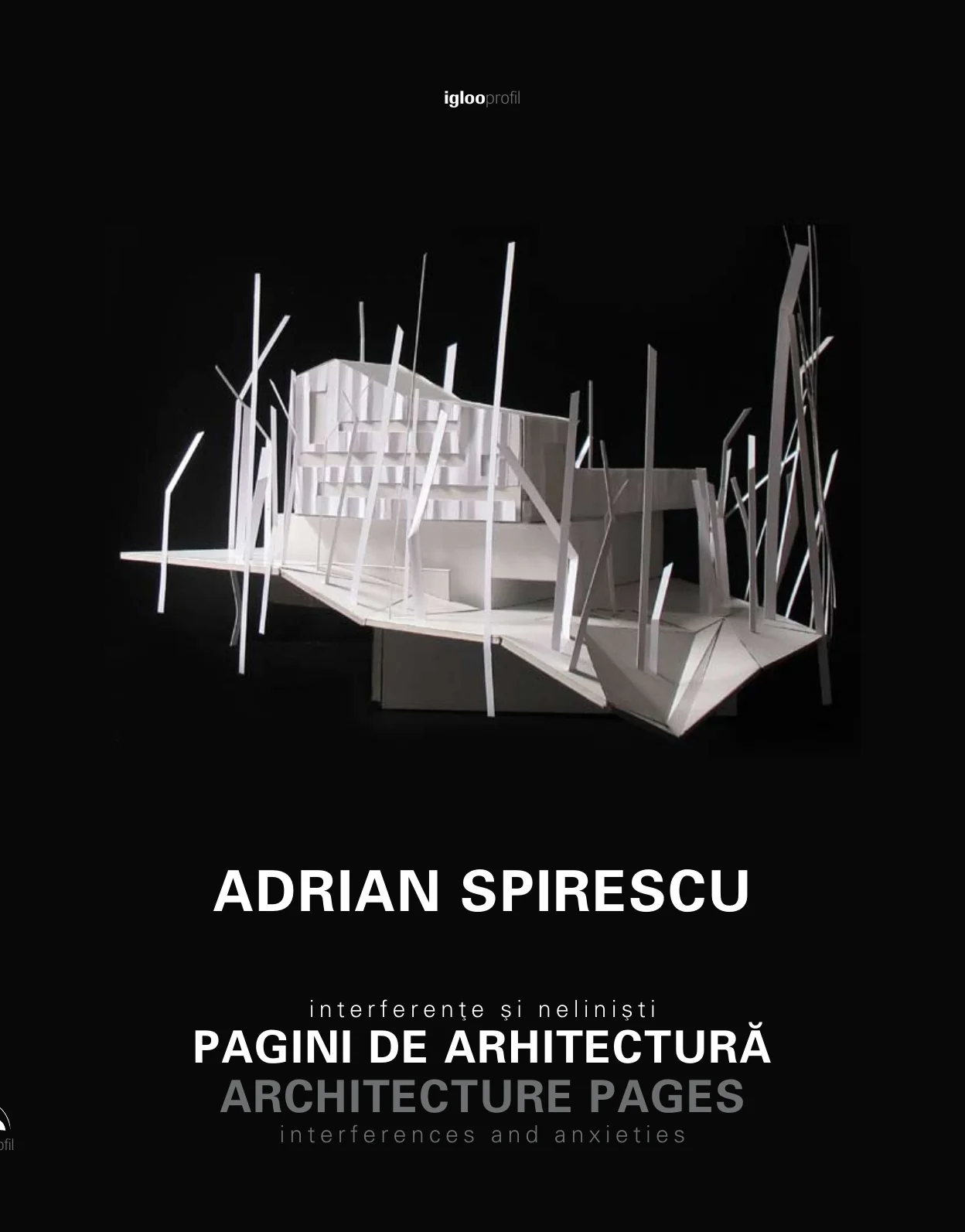 Coperta volumului Pagini de arhitectură